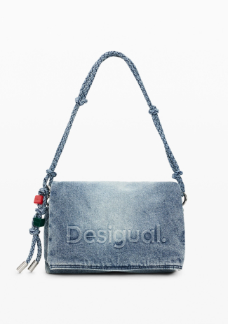 Medium denim charms bag
